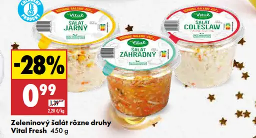 Vital Fresh Zeleninový šalát - rôzne druhy