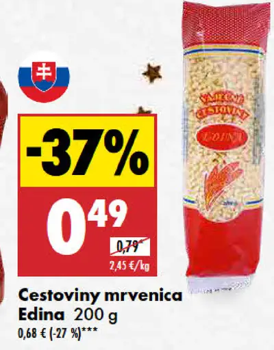 Edina Cestoviny mrvenica