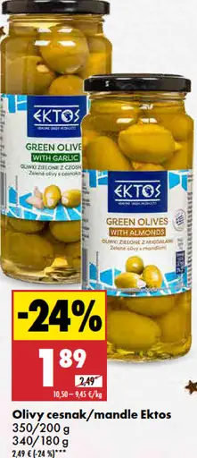 Ektos Olivy cesnak/mandle