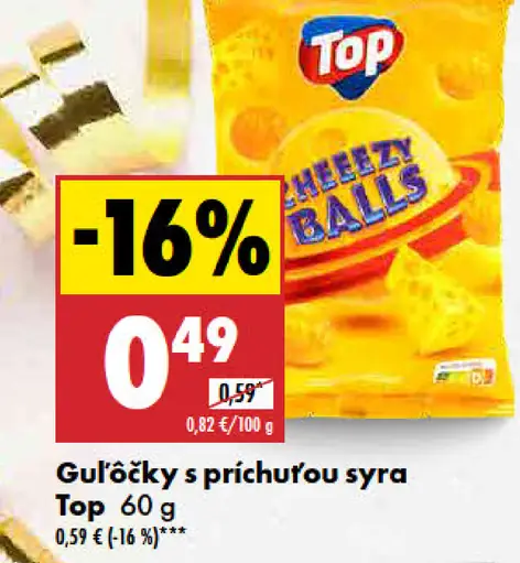 Top Guľôčky s príchuťou syra