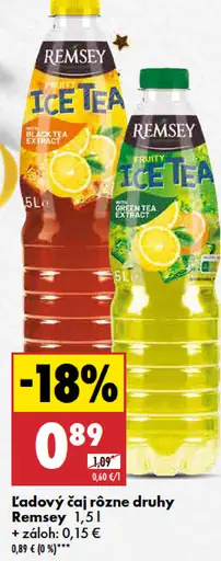 Ľadový čaj rôzne druhy Remsey
