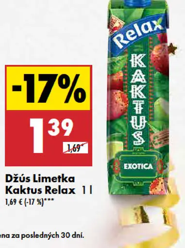 Džús Limetka Kaktus Relax