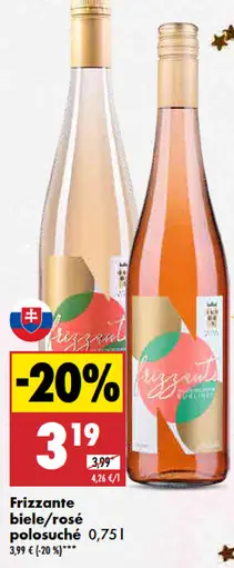Frizzante biele/rosé polosuché