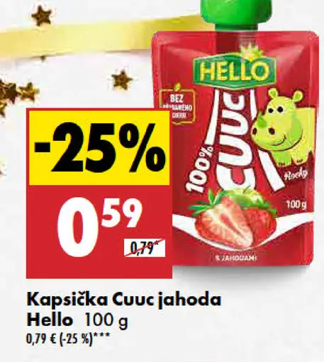 Hello Kapsička Cuuc jahoda