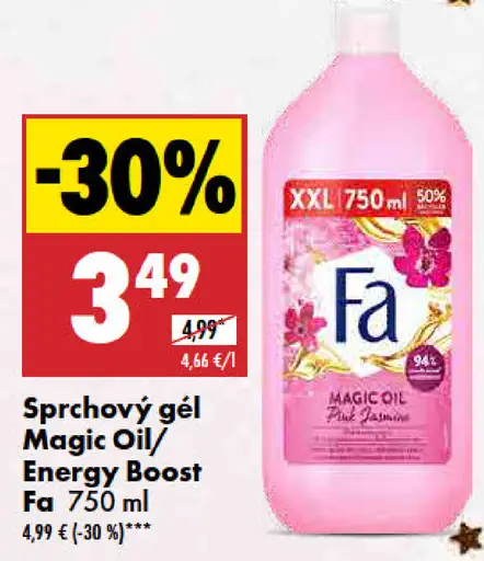 Sprchový gél Magic Oil/Energy Boost Fa