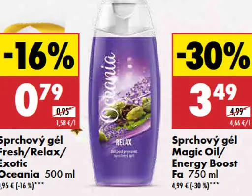 Sprchový gél Fresh Relax Exotic Oceania