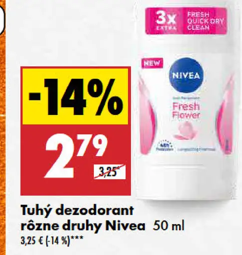 Tuhý dezodorant Nivea