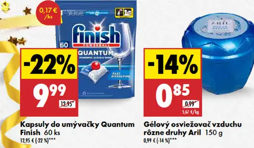 Finish kapsuly do umývačky Quantum