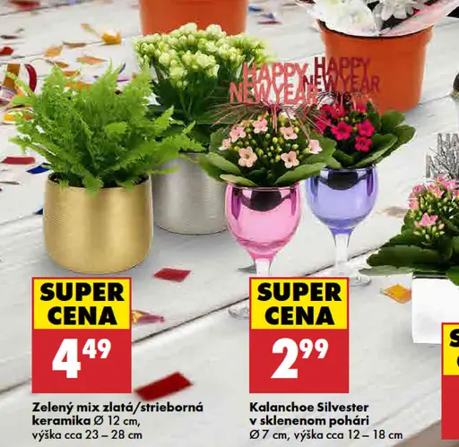 Zelený mix zlatá/strieborná keramika