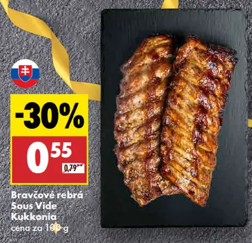 Kukkonia Bravčové rebrá Sous Vide