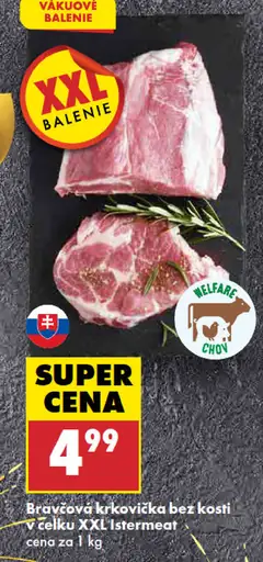Istermeat Bravčová krkovička bez kosti v celku