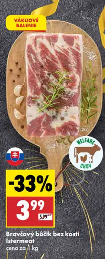 Istermeat Bravčový bôčik bez kosti