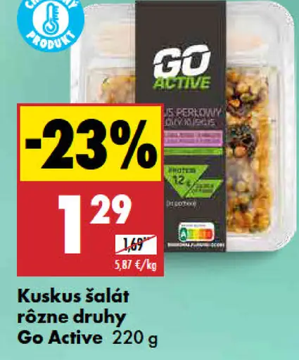 Go Active kuskus šalát rôzne druhy