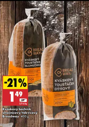 Kváskový toastový slnečnicový chlebík