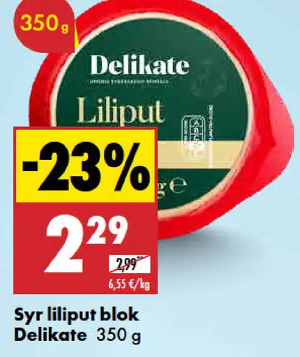 Delikate Liliput syr blok