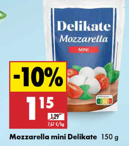 Delikate Mozzarella mini syr