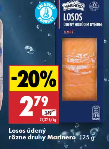 Marinero Losos údený rôzne druhy