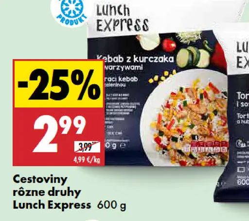Lunch Express cestoviny rôzne druhy