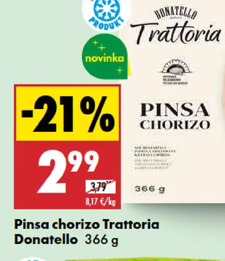 Trattoria Donatello Pinsa chorizo