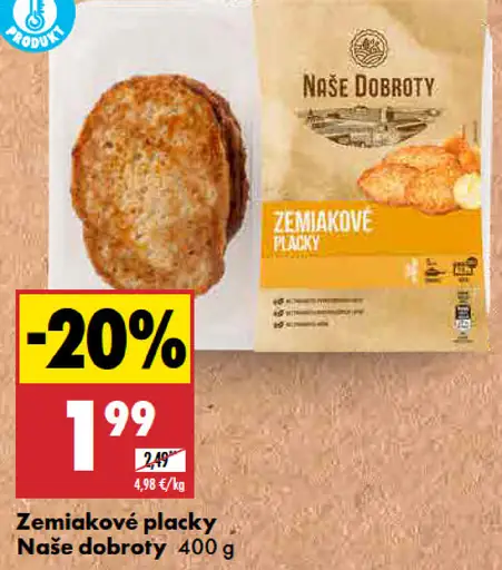 Naše dobroty Zemiakové placky