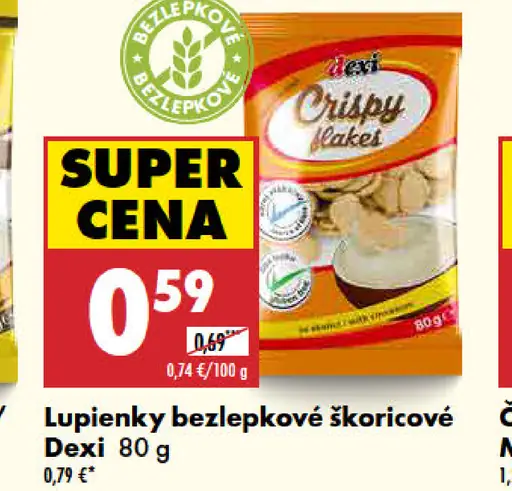 Dexi bezlepkové škoricové lupienky