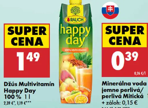 Happy Day džús multivitamín 100 %