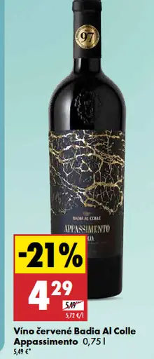 Badia Al Colle Appassimento víno červené