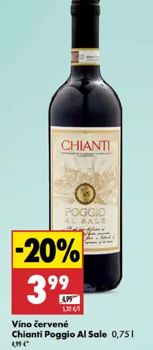 Chianti Poggio Al Sale víno červené
