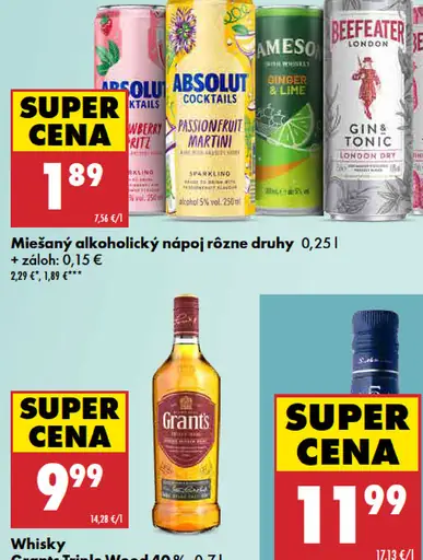 Whisky Grant's Triple Wood 40 %