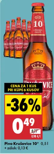 Krušovice 10° pivo
