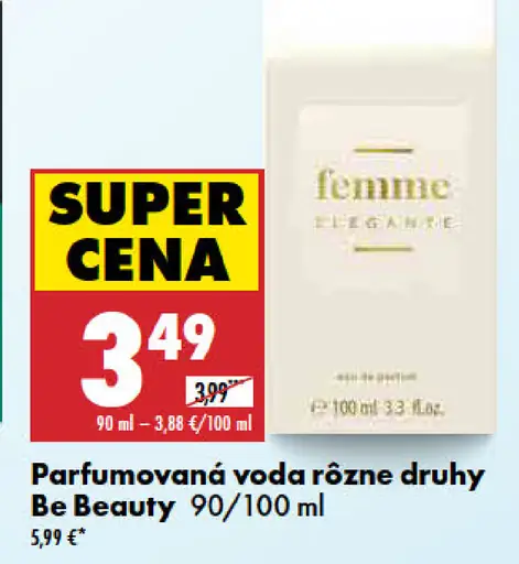 Be Beauty Parfumovaná voda rôzne druhy