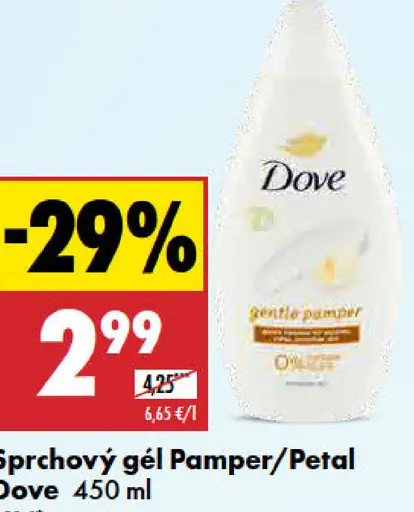 Dove Sprchový gél Pamper/Petal