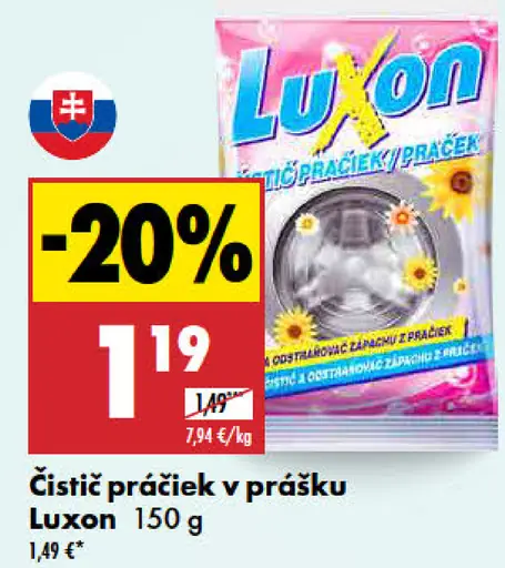 Luxon čistič práčky v prášku