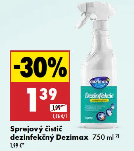 Dezimax Sprejový čistič dezinfekčný