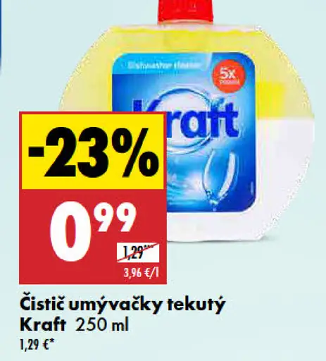 Kraft Čistič umývačky tekutý
