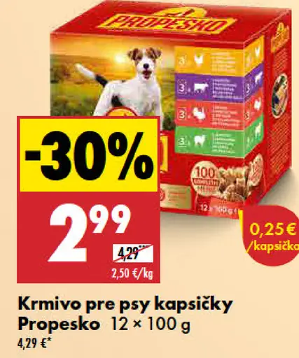 Propesko kapsičky pre psy