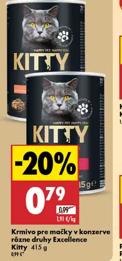 Kitty krmivo pre mačky konzerva