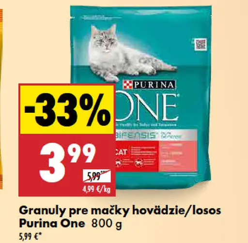Purina One granuly pre mačky