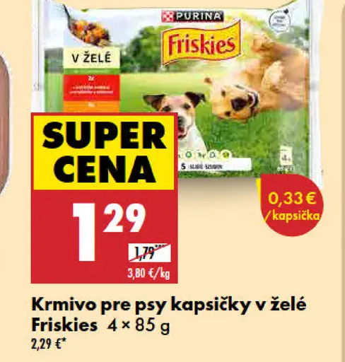 Friskies Krmivo pre psy kapsičky v želé