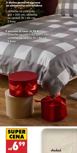 Smukee 3-dielna posteľná súprava zo saténového mikrovlákna