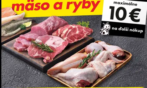 Čerstvé mäso a čerstvé ryby