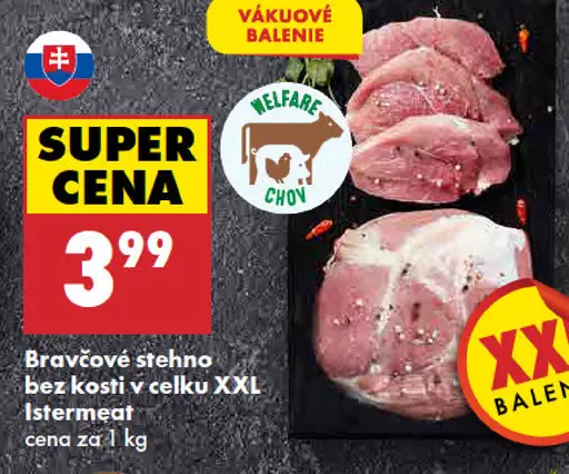 Istremeat bravčové stehno bez kosti vcelku XXL
