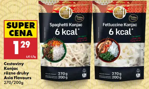 Asia Flavours Cestoviny Konjac Spaghetti 6 kcal