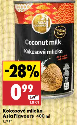 Asia Flavours Kokosové mlieko
