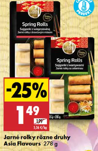 Asia Flavours jarné rolky zeleninové rôzne druhy