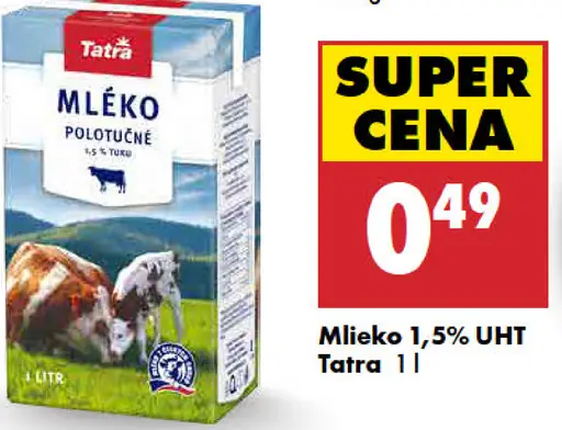 Tatra trvanlivé mlieko 1,5 %