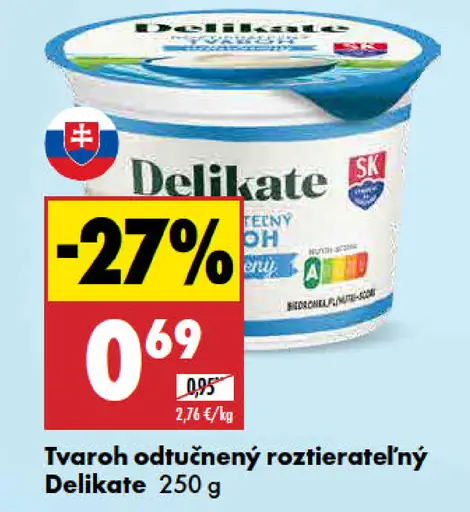 Delikate Tvaroh roztierateľný