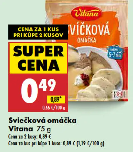 Vitana Sviečková omáčka