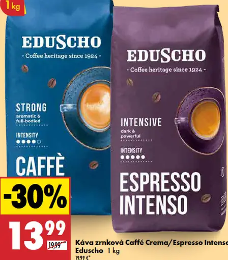 Eduscho Caffè Crema zrnková káva