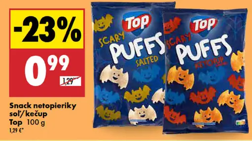 Top snack netopieriky soľ/kečup